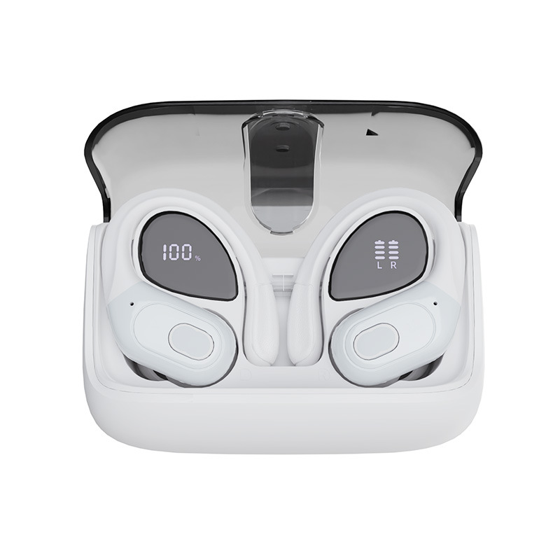 Nuevo auricular Bluetooth de larga duración de la batería con pantalla digital personalizada, auricular deportivo, impermeable, calidad de sonido HD, reducción de ruido, auriculares inalámbricos reales