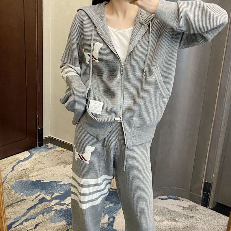 Tb Puppy Sweatshirt Jacket for Men and Women, Spring and Autumn Style, Zip-Up Cardigan, 25 Sports Spring Hooded Casual Top for Petite People