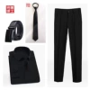 Shirt, trousers, belt, tie
