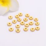 18k包金保色散珠隔片车轮片光面平行垫片diy配饰手链项链饰品配件