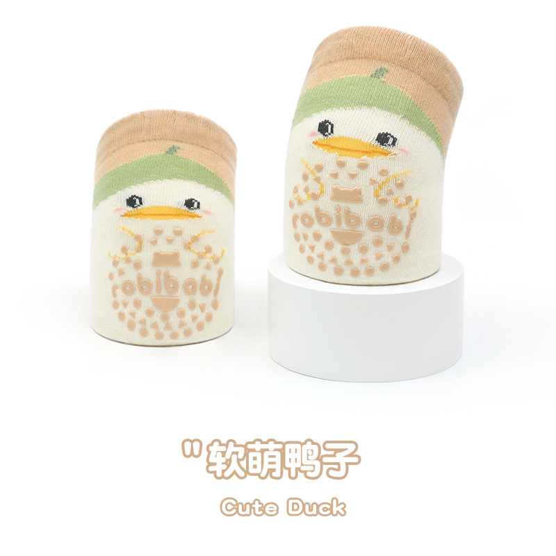 24 calcetines de punto resistentes a la caída de rastreo de estilo coreano para bebés y niños calcetines de bebé que dispensan rodilleras de dibujos animados sueltas antideslizantes