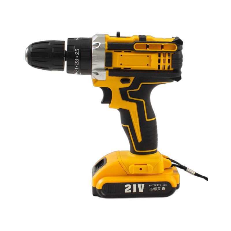 Taladro de mano recargable de litio taladro recargable hogar Industrial Multi-Función de doble velocidad impacto punzonado destornillador eléctrico