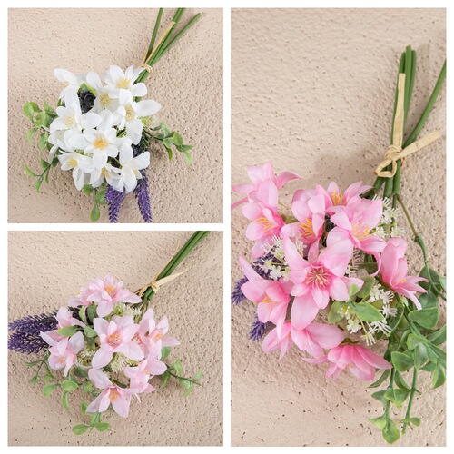 Wholesale Fake Flowers Simulated Chrysanthemum Grass Bunch Cross-border Manufacturer Green Plant Wedding Decorations DY1-3327