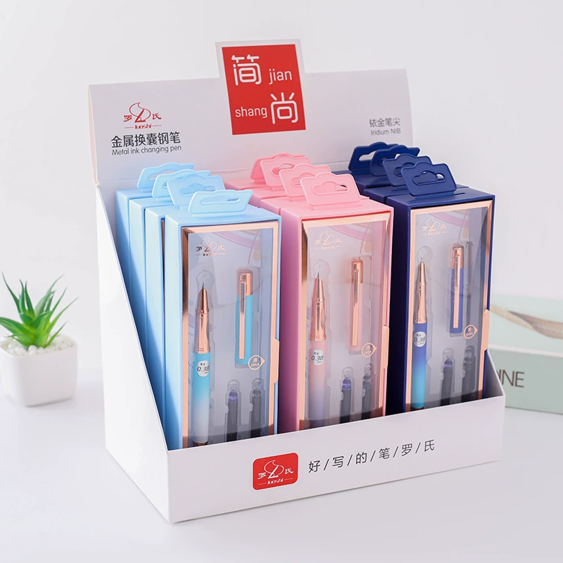 Рош Gift-boxed pen, changeable automatic set for elementary school students, Birthday gift, wholesale