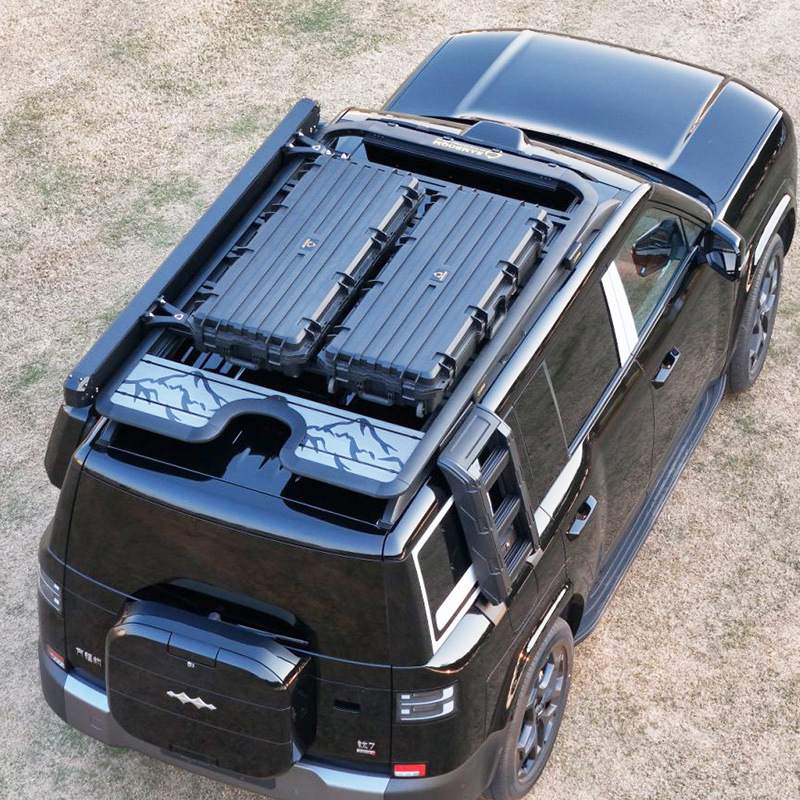 Equation Leopard Titanium 7 Roof Rack, Roof Box, Ladder, Original Factory Outdoor Off-Road Vehicle Modification, Flat Roof