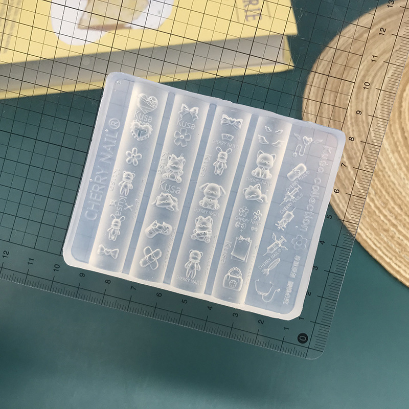 立体卡通美甲硅胶模具食品级手工DIY指甲盖饰品美甲店专用工具202|undefined