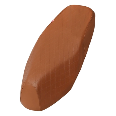 Suitable for Haojue AFR125 Motorcycle cushion - deluxe-version-brown-diamond-leather-afr125