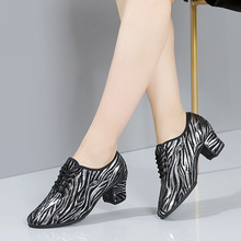 女软底 中跟成人拉丁舞鞋广场舞练舞高跟鞋新款教师舞蹈鞋