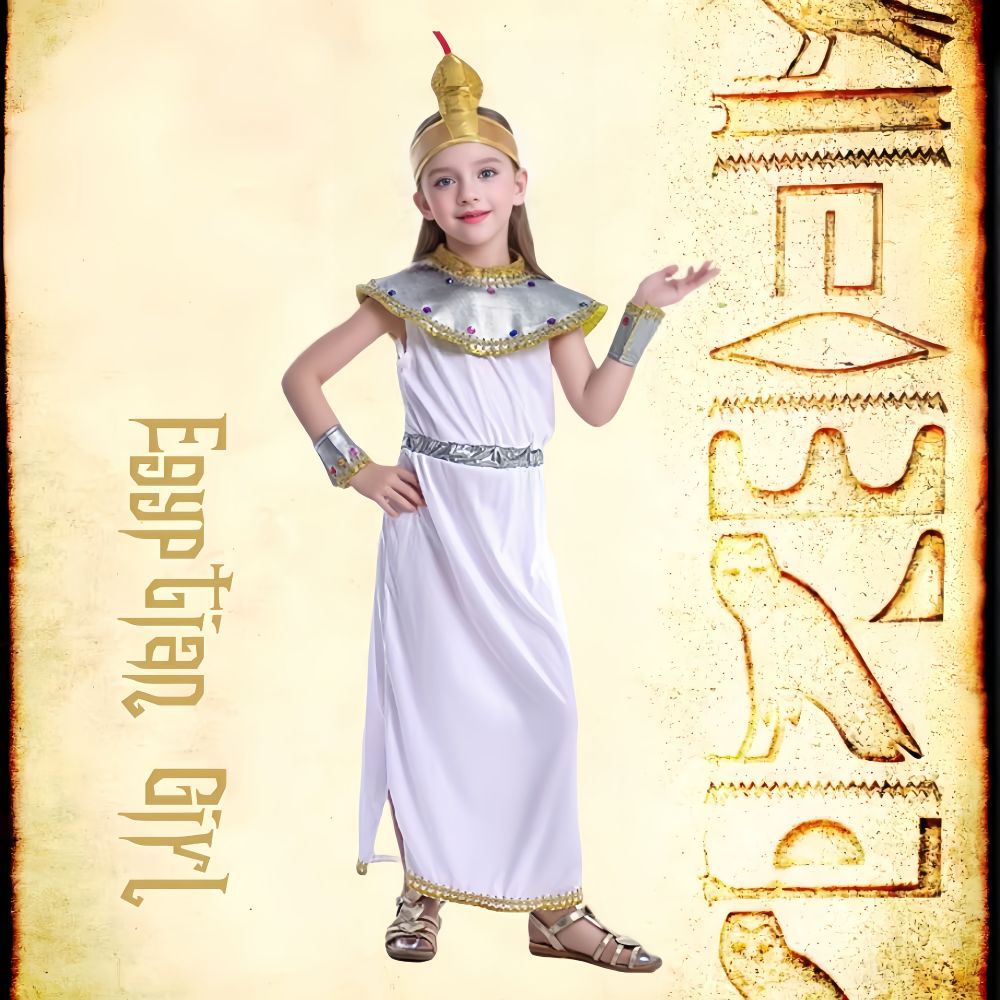 跨境埃及艳后女孩角色扮演舞台表演万圣节历史主题派对服装