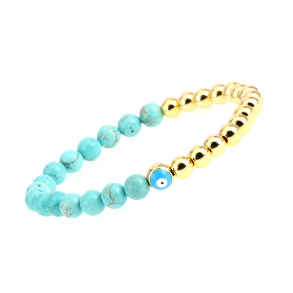 Fashion Eye Copper Enamel Bracelets 1 Piece