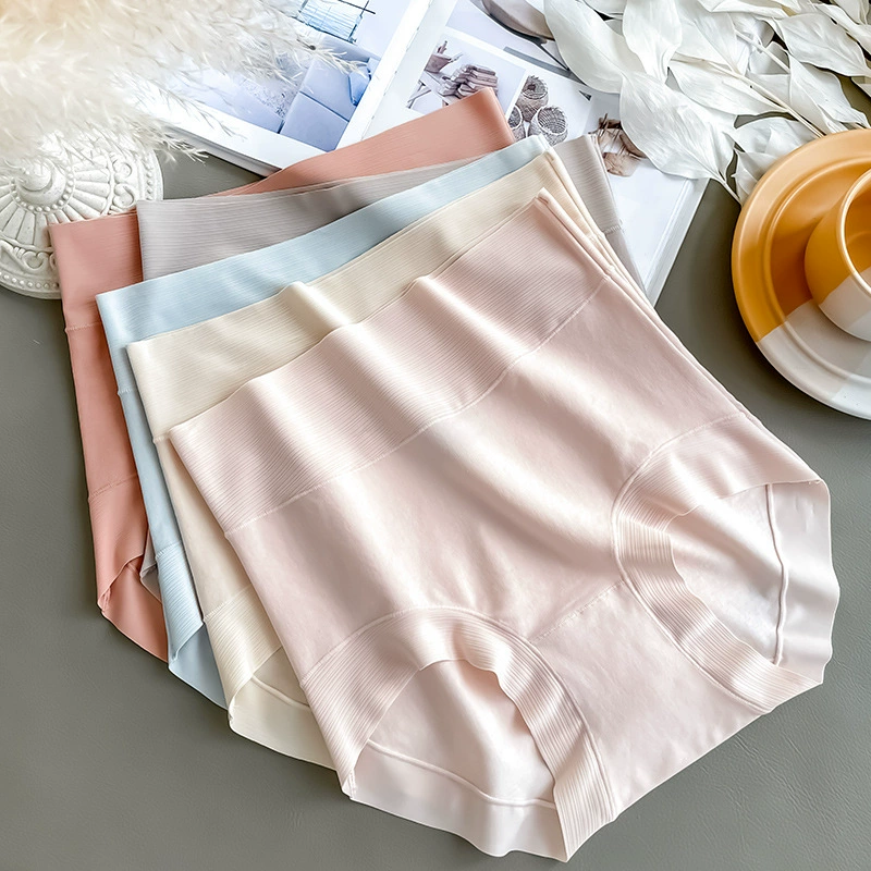 Underwear, cotton antibacterial velvet trousers, pants, high waist, hip-accented