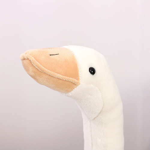 New Style Big Goose Doll Plush Toy Creative Simulation White Swan Stuffed Toy Children's Girls' Comfort Pillow Cloth Doll