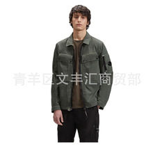新款春秋英伦青年男士宽松衬衣夹克开衫翻领外套衣服男潮jacket