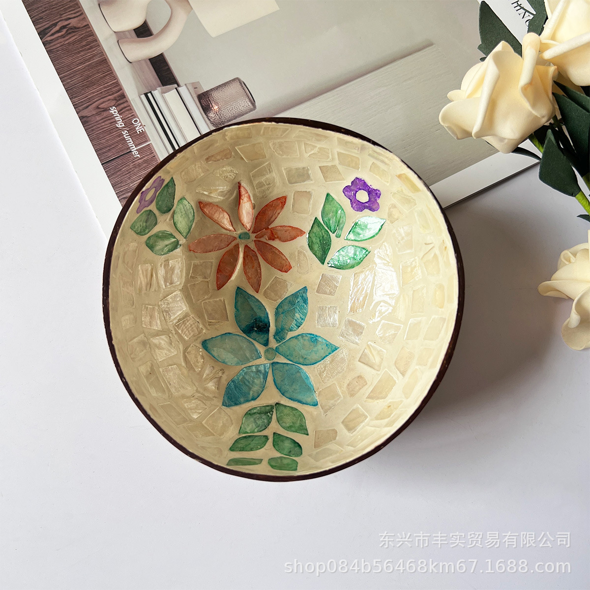 빨간색과 파란색 꽃잎