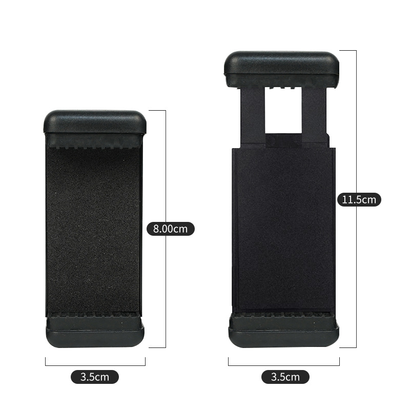 厂家批发一字型手机夹自拍杆E字夹万能E字型手机一字夹  视频直播