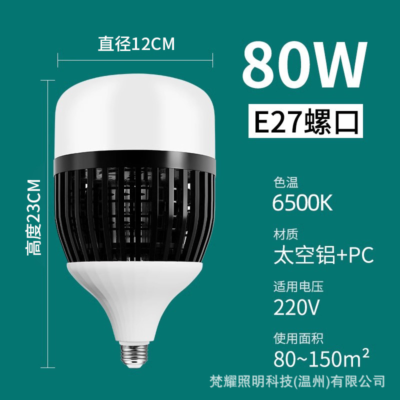 ハイパワー照明電球超明るいe27ねじ口100w150w家庭用省エネランプ工事現場led電球ランプ|undefined