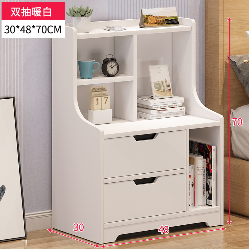 Tabernita de cabecera simple y moderna dormitorio pequeño estante de cabecera de cama de piso pequeño armario de almacenamiento casero armario de almacenamiento