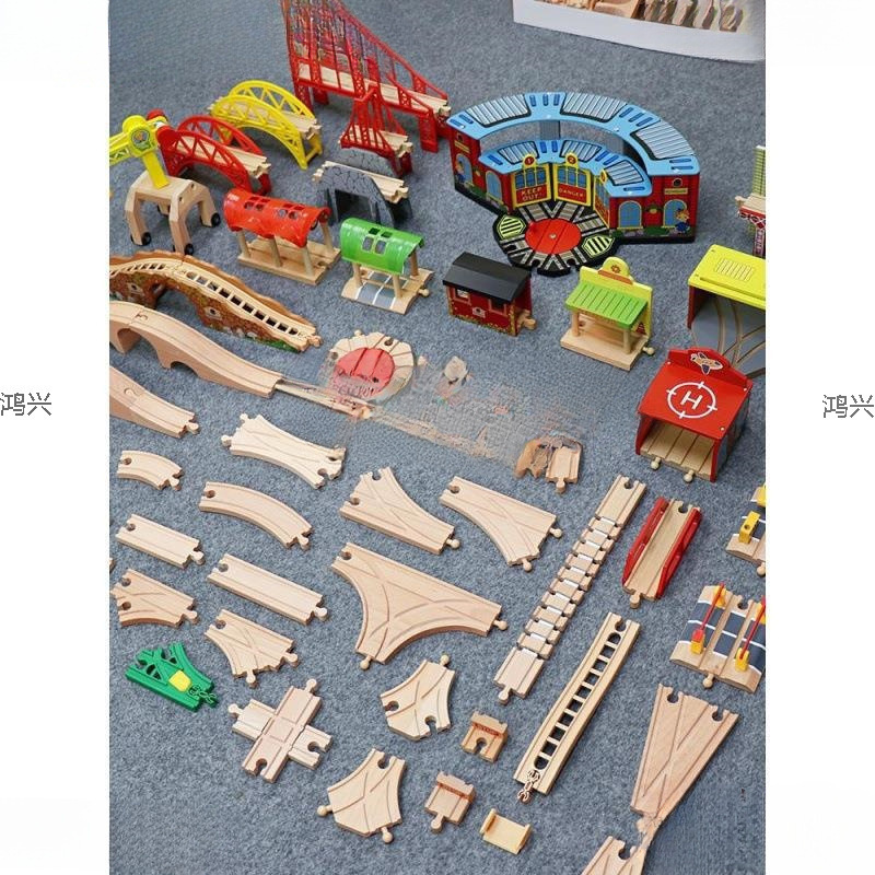 Taibao Old-Fashioned Wooden Car Kidsren's Wooden Track Train Building Blocks Toy Magnetic Sliding Harmony Wheat Accessories Subway Taibao Old-Fashioned Wooden Car Kidsren's Wooden Track Train Building Blocks Toy Magnetic Sliding Harmony Wheat Accessories Subway
