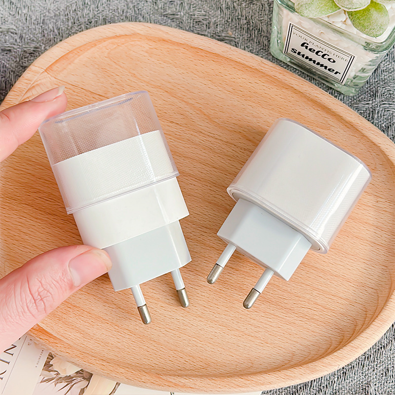 Suitable for Apple European Standard 20W Charger Protective Case Iphone16/15Pro Mobile Phone iPad Fast Charging Protective Case