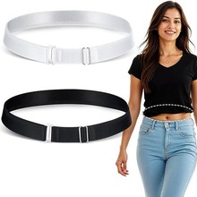 可调节松紧带衬衫束带 妇女Tucky带束带衬衫腰带内衣衬衫可调节