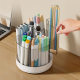 Rotating Pen Container Large Capacity Desktop Office Student Simple Cute Desktop Cosmetic Storage Box Brush Pen Box