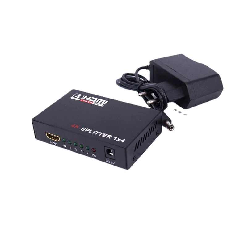 Фабричное оптовое распределительное устройство HDMI с разрешением 1080p 1 × 4 с одинаковым дисплеем, распределительное устройство HDMI для одного порта 4