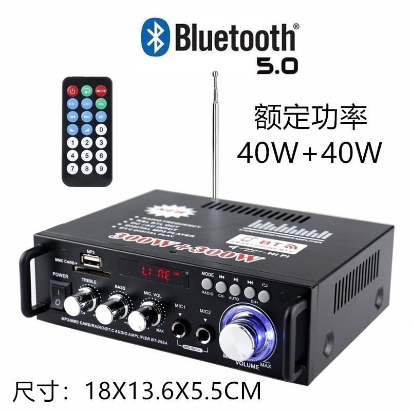ミニ小型アンプスピーカーパワーアンプカード U ディスクラジオ DC 12 ボルト 220V Bluetooth アンプ|undefined