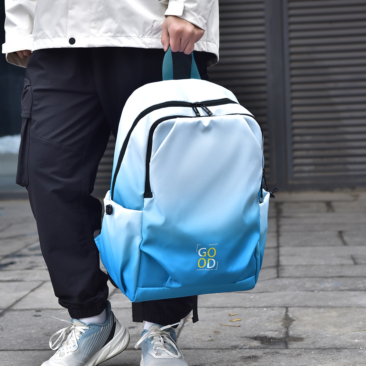 Nueva mochila para hombres, mochila de estudiantes de escuela secundaria, mochila de computadora transfronteriza, mochila de viaje de moda ocio