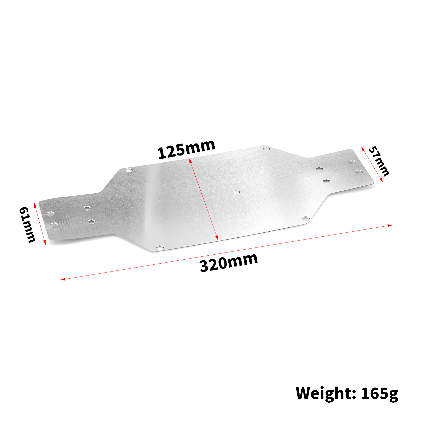 Meijiaxin 1/10 10303 10304 High-Speed Drift Remote Control Car Stainless Steel Chassis Protection Armor Ly215 5