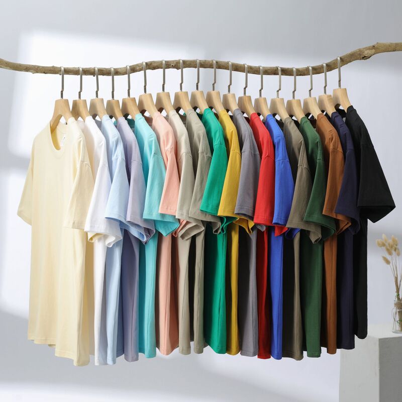 New heavyweight 230g cotton pure white crew neck short sleeve T-shirt women's fashion brand loose half sleeve bottoming shirt men's wholesale