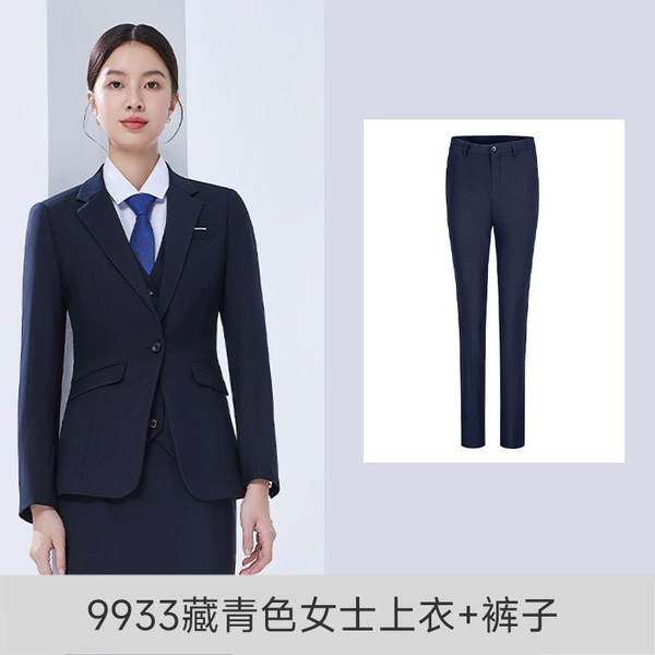 9933 Navy Blue Women's Top + Pants