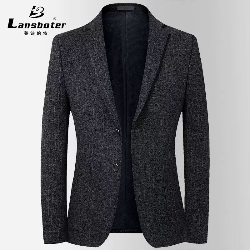 毛料西装男秋冬新款韩版弹力男式休闲小西装男士修身潮流西服上衣