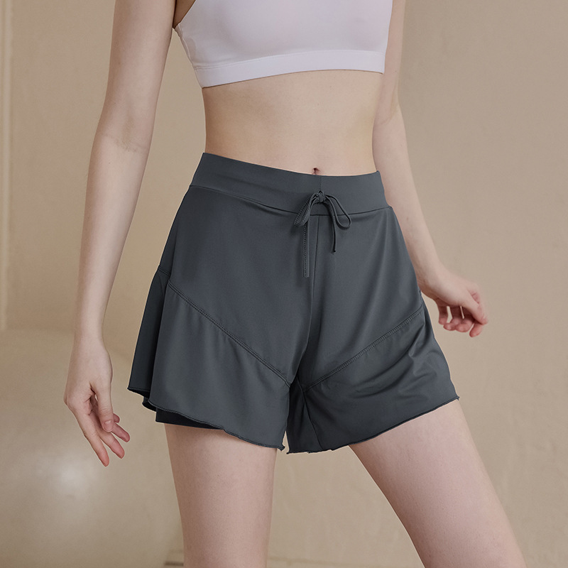 胖mm夏季薄款大码200斤宽松健身房女速干瑜伽服运动跑步短裤套装|undefined