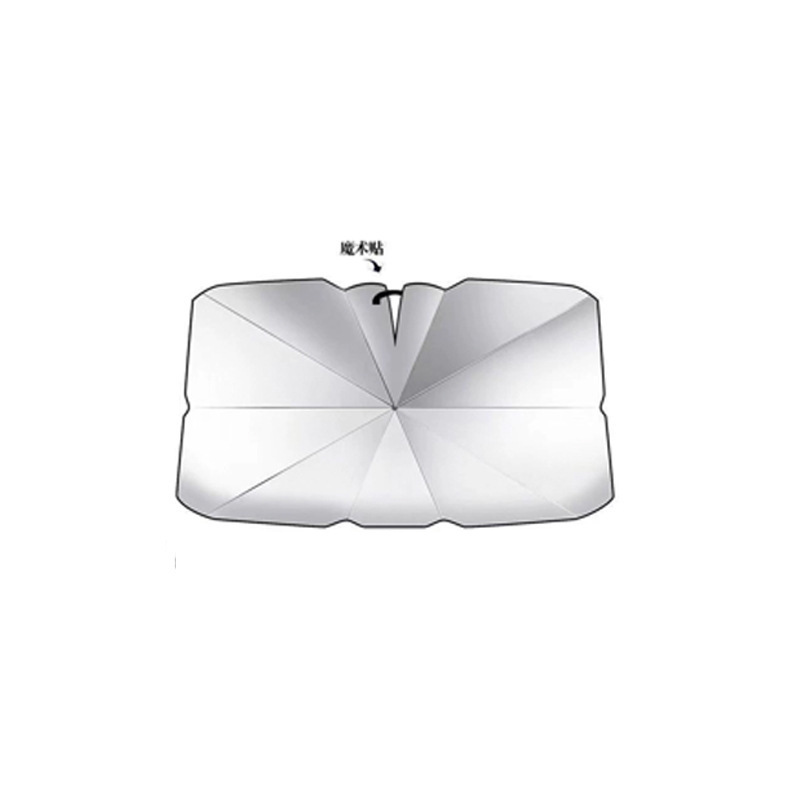 parabrisas delantero para automóviles sombrilla solar recubierto de fibra de plata aislamiento térmico sombrilla solar para automóviles sombrilla plegable