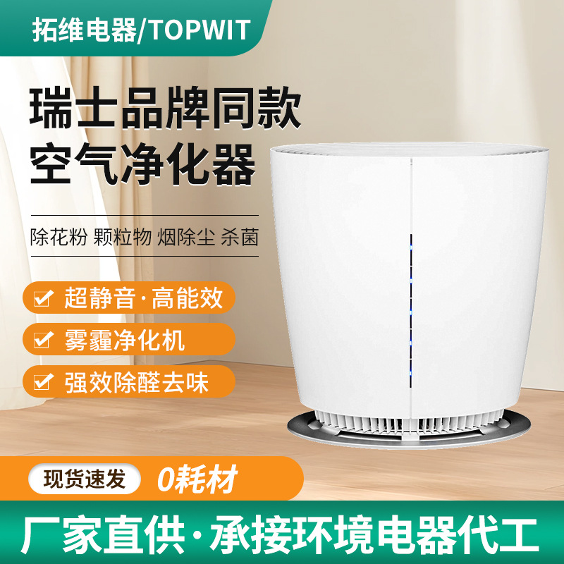 Factory Direct Sales Electrostatic Adsorption Air Purifier, Consumable-Free Sterilization and Purification, Household Air Purifier