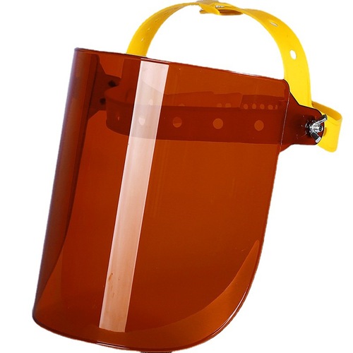 Manufacturer-supplied head-mounted high-temperature welding face shield, PC transparent anti-impact face shield, welding protection face shield with face screen