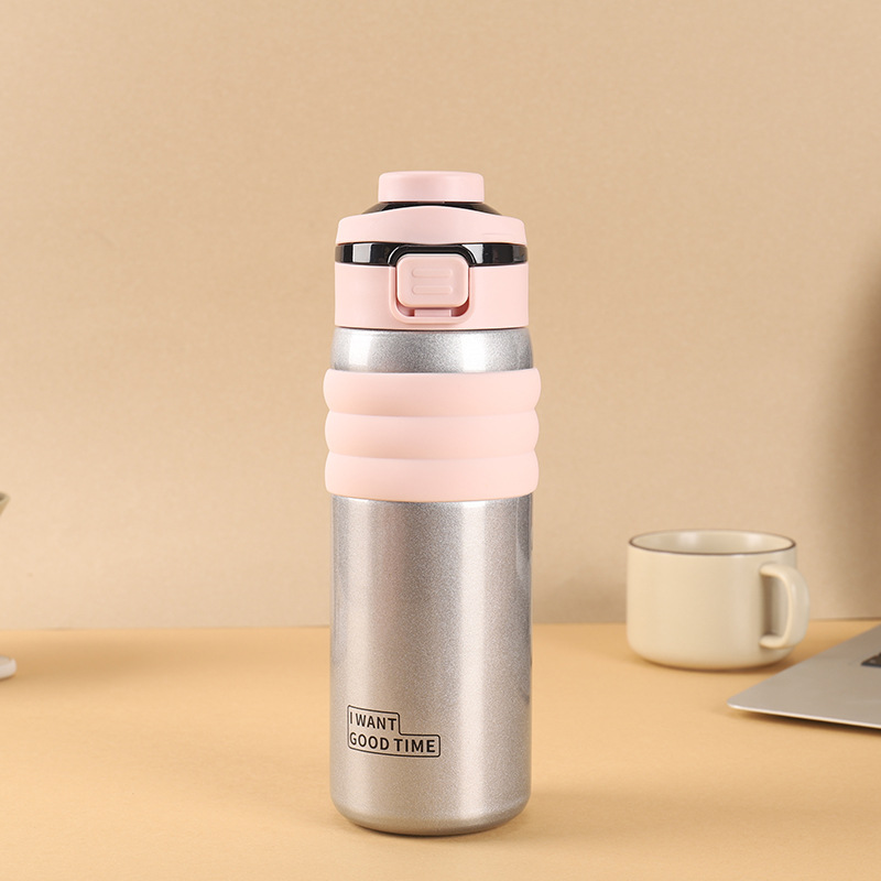 Smart rebote de temperatura doble taza de bebida 316 taza de aislamiento de vacío de acero inoxidable taza de agua deportiva de gran capacidad al aire libre