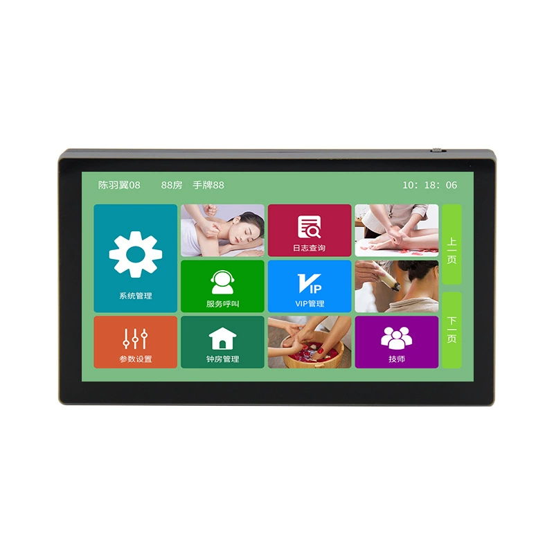 7-дюймовый интеллектуальный wireless точечный Bao POE питание для системы подмора foot bath техникой вверх-вниз часы щётка карта газета часы