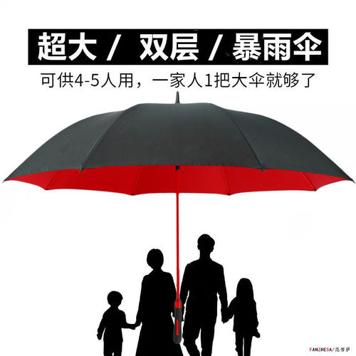 58C1 Automatic Golf Waterproof Cover Umbrella Men's Double Layer Long Handled Large Parasol Anti-Storm and Rain Straight Advertising