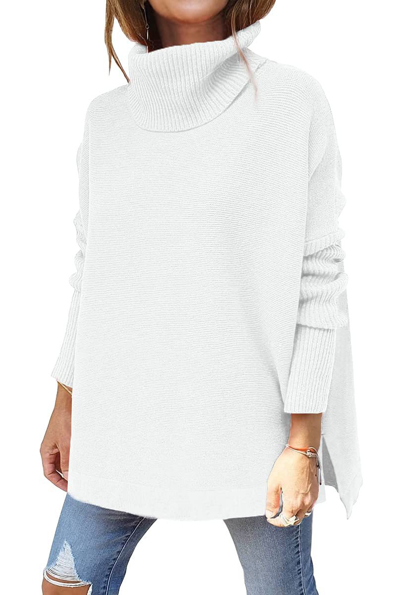 651g Weight Long Sleeve Sleeve Length Pullovers Placket Type Batwing Sleeve Sleeve Type Polyacrylonitrile Fiber Fabric Type Long Top Length Sweater Tops Type Daily Occasion Turtleneck Neckline Warm Function Slim Fit Type Solid Color Pattern Winter, Autumn Season Women'S Gender Patchwork Design Fashion Style Wholesale Women'S Fashion Solid Color Long Sleeve Patchwork Sweaters & Cardigans 14