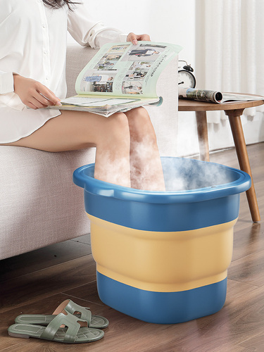 Foldable Foot Bath Tub Household Portable Foot Basin Foot Wash Basin Ankle Wash Basin Massage Health Tub Ginger Tea