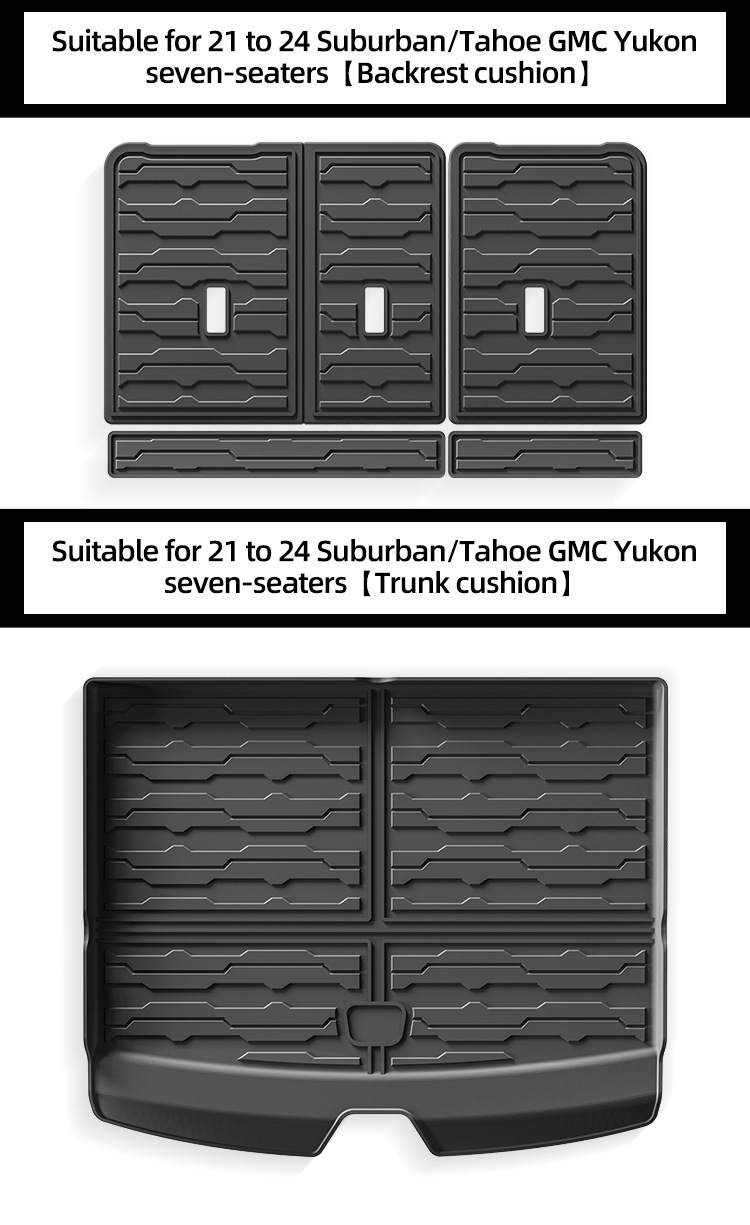 Suitable for 21-24 Suburban Tahoe Yukon Yukon Car Fully Environmentally Friendly Tpe Floor Mats
