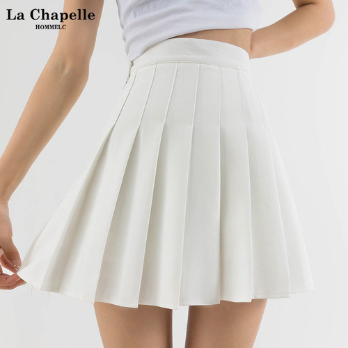 Pleated Skirt  New Plus Size A-line Skirt for Women JK Dress Spring Summer Fat Girl Versatile High-Waisted Short Skirt