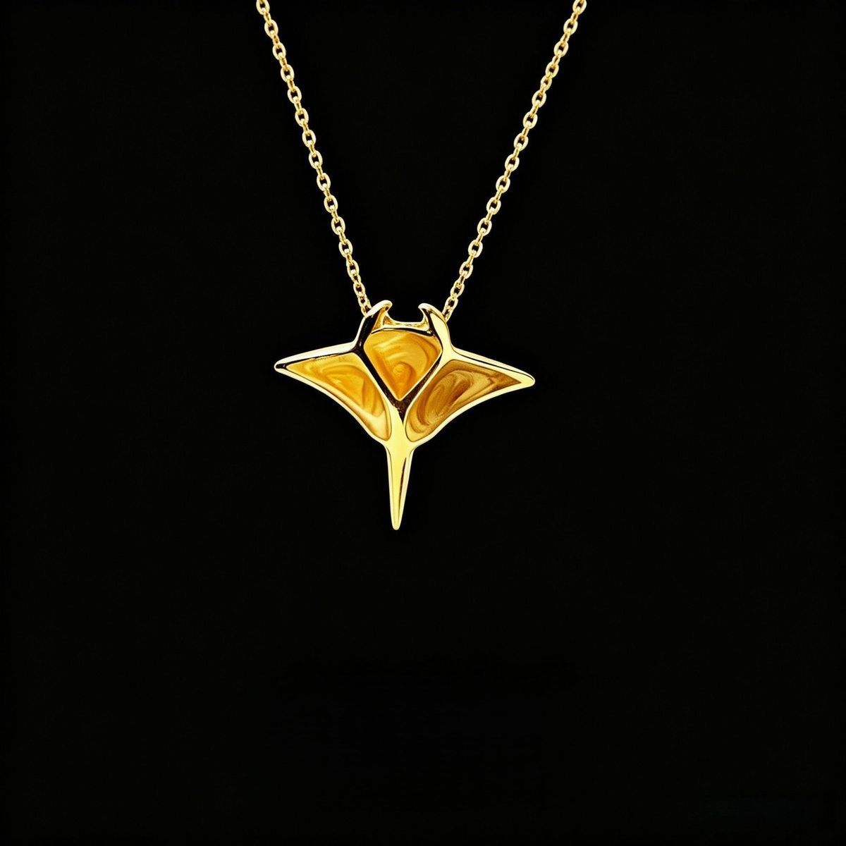 Maldives Devil Fish Necklace for Women, Niche High-End Style, Song Yaxuan's Same Model, Clavicle Chain, Gift for Girlfriend, Direct Sale from Manufacturer