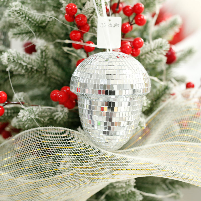 Yazi espejo reflector Moon Pine Candy Party Disposición de plata parche de vidrio decoración colgante al por mayor