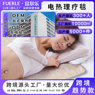 工廠定制遠紅外線加熱墊負離子發熱墊三合一電熱理療毯發熱墊子