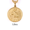 Sophisticated zodiac signs stainless steel, necklace, brand coins, pendant, European style