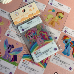 ポニーポーリーpvc透カード紫悦柔柔珍リンゴ嘉児周辺自印LOMOカードはがき小カード
