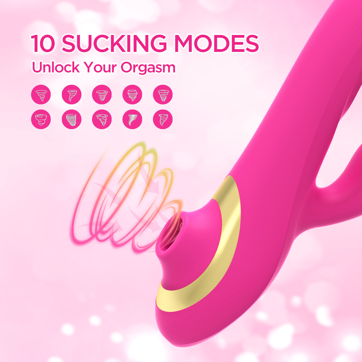 Retractable G-spot Vibrator With Suction For Women_voghion.com