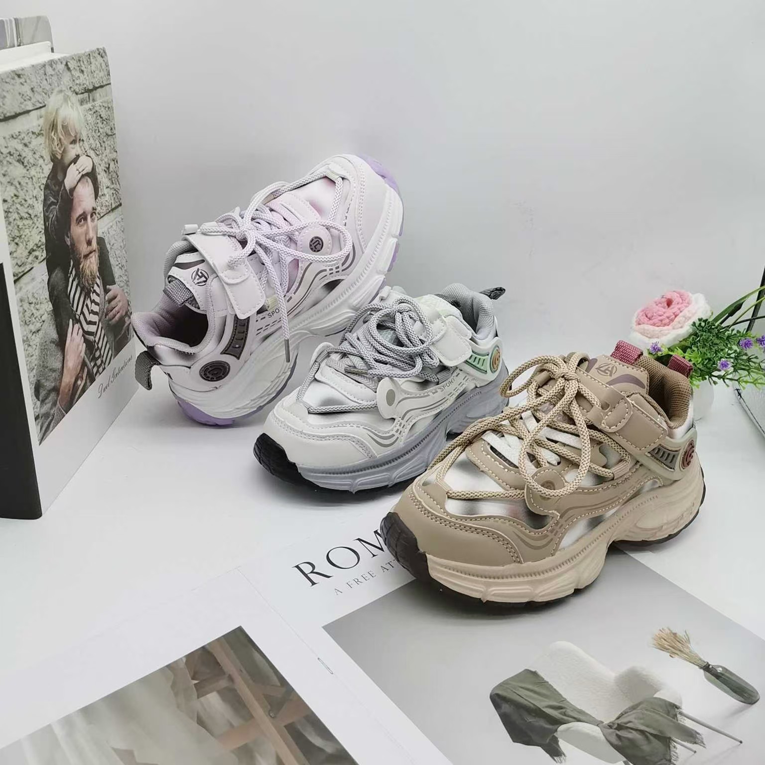 Oferta especial: Zapatos de cuero para niños, calzado deportivo de otoño 25, zapatillas impermeables para niños, zapatos para niños pequeños, nuevos modelos de otoño 2025